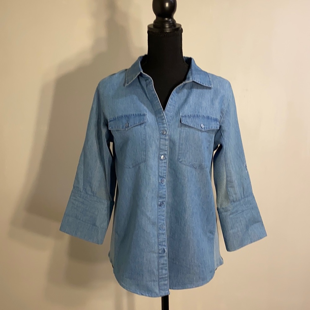Ladies denim blouse